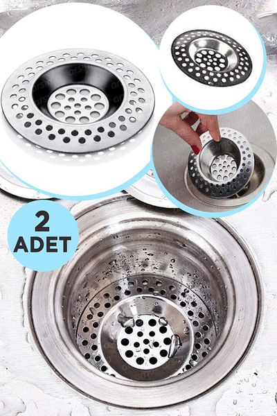 çeçem ticaret Metal 2-Piece Luxury Large Perforated Sink Strainer