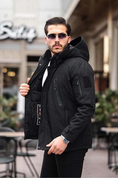 Delpino Ανδρικό παλτό Thermal Softshell με αδιάβροχο και αντιανεμικό