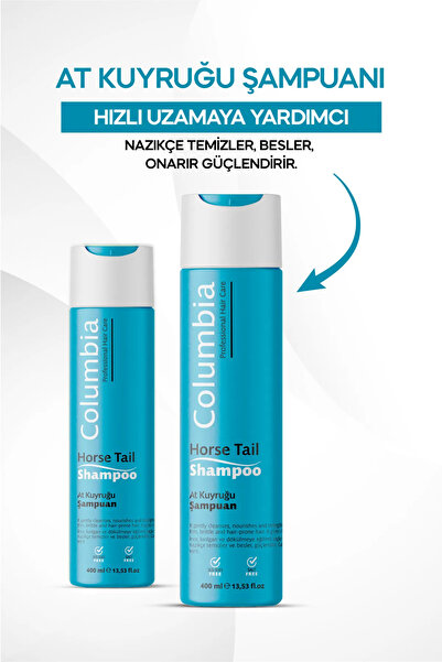 Columbia At Kuyruğu Bitki Özlü Dökülme Karşıtı, Uzamaya Yardımcı Dolgunlaştırıcı Şampuan 400 ml