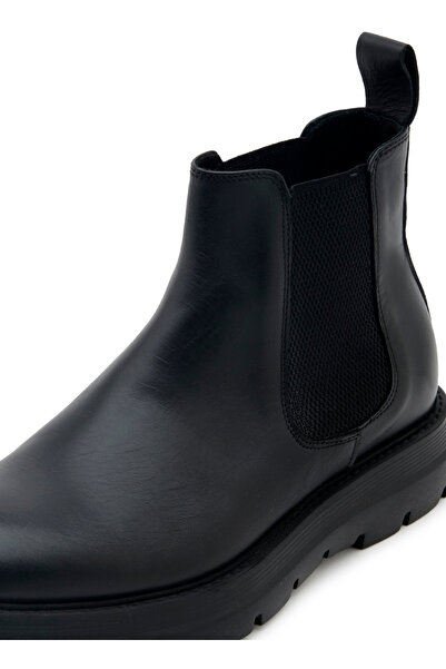 Valentino Deri Siyah Erkek Bot DRESS
