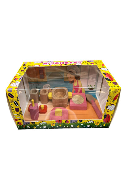 Gökmen Oyuncak Ahşap Oyuncak Çay, Kek, Ocak Setleri 9 asorti