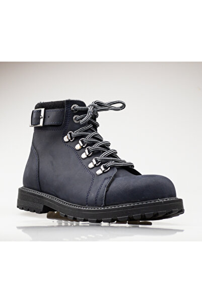 JOJO KIDS Unisex Hakiki Deri Çocuk Bot , Fermuarlı Bağcıklı Bot , İçi Kürklü Bot