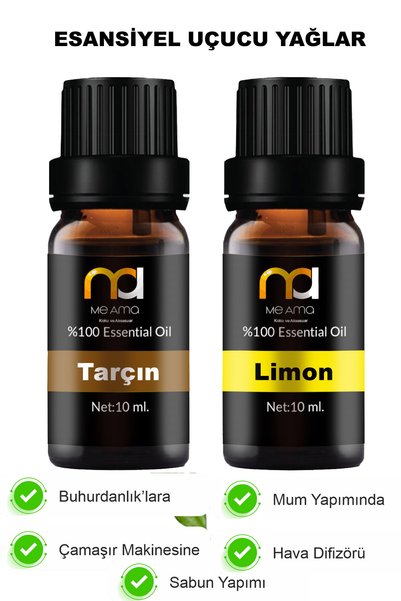 Me Ama Buhurdanlık Esansı Kokusu Tarçın Karanfil Ve Limon 2'li Set 10 Ml.