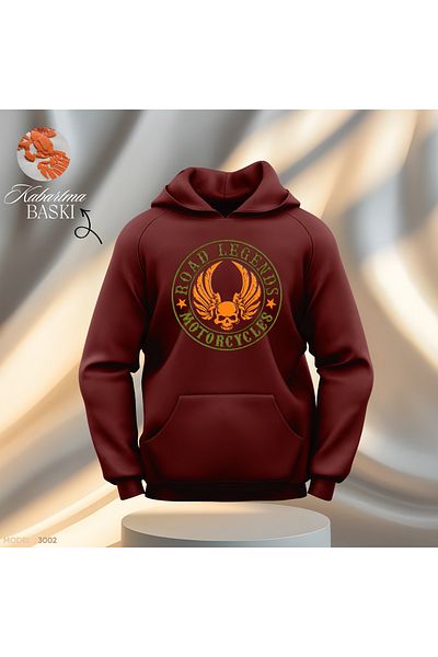 Gölge Store Мъжки и женски суитшърт - специален дизайн, релефен суитшърт с качулка и крилца
