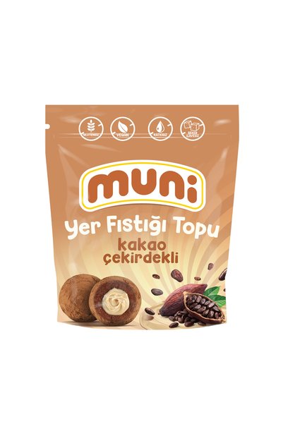 muni Cocoa Bean Peanut Ball, 80 g X 6 Pieces