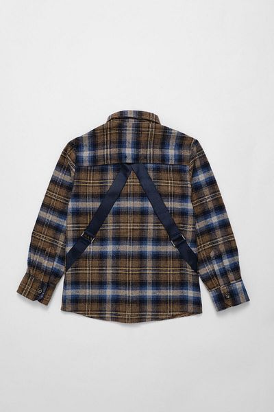 Doctor junior Cămașă albastră de lumberjack pentru băiat