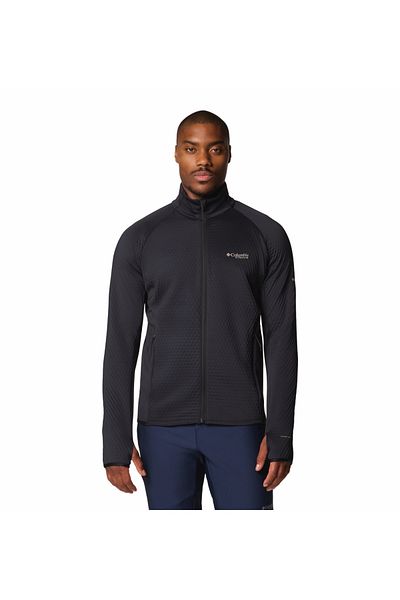Columbia Crystal Leaf Omni-Heat Helix Men's Fleece Top with Full Zip