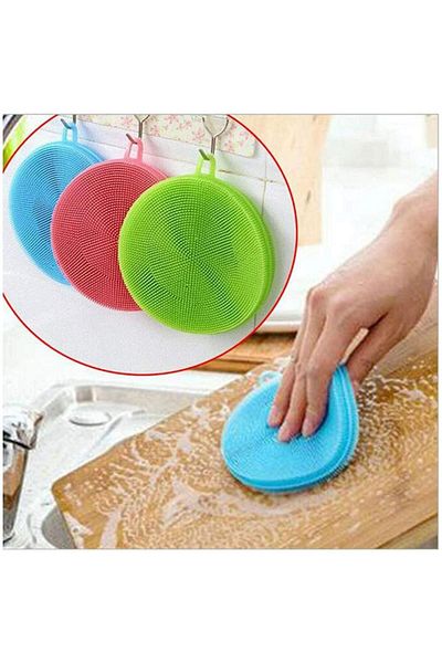 çeçem ticaret 4 Non-Exhausting Silicone Dish Washing Brushes