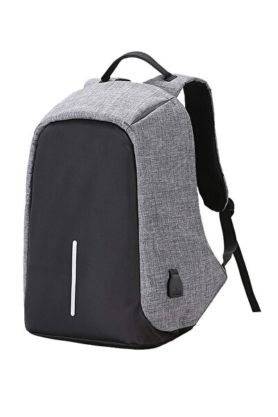 Generic حقيبة ظهر للكمبيوتر المحمول مقاومة للماء مع منفذ شحن USB وواجهة سماعات رأس