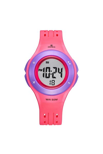 Astro Kids Digital Purple Dial Watch - A23901-PPPV