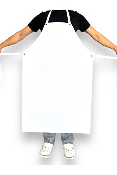 BEKİZ AŞÇI KEPLERİ Suni̇ Leather Waterproof Dish Apron - Durable Butcher Apron, Thick Marble