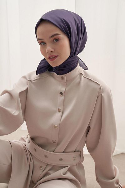 carell Purple Twill Scarf