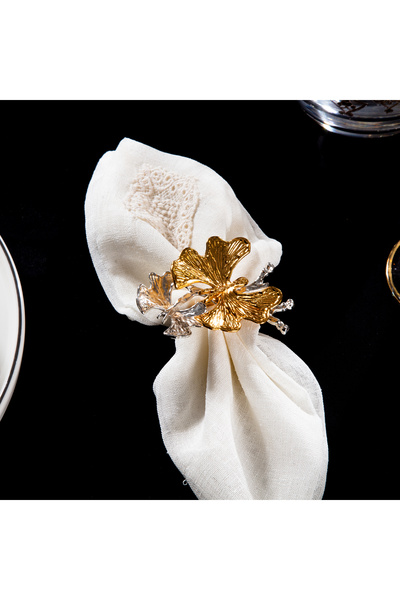 ARGKRİSTAL 6 Butterfly Napkin Rings