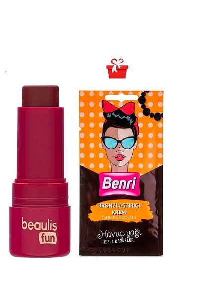 beaulis Fun Creamy Boom Stick Blush Cream Texture