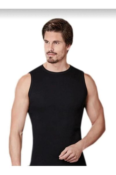 Berrak 1013 Men's Rib Sleeveless Undershirt 6 Pieces