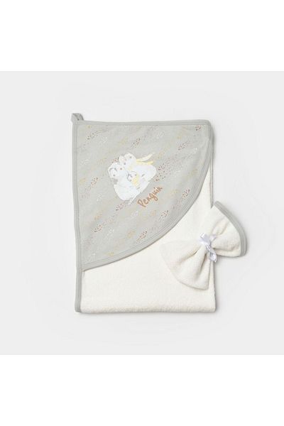 Biorganic Penguin Club Hooded Baby Towel 85X90 cm 66477