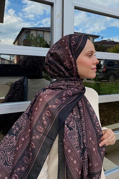 carell Ethnic Brown Nilla Cotton Shawl