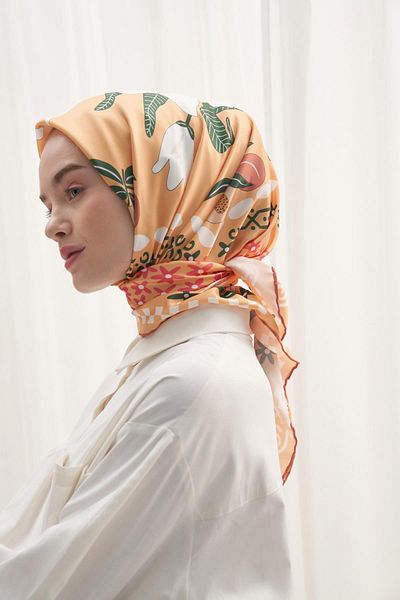 carell Κίτρινο Μαντίλι Twill - Magnolia