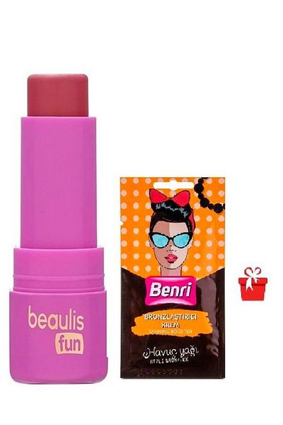 beaulis Fun Creamy Boom Stick Blush Cream Texture