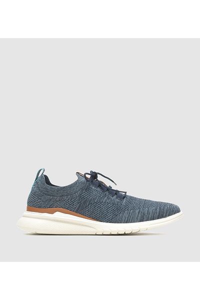 Hush Puppies حذاء رجالي برباط باللون الأزرق الداكن