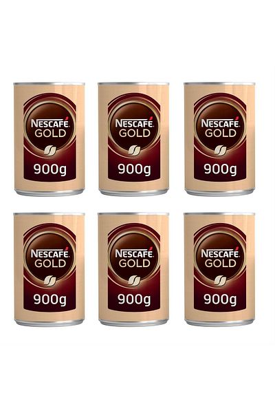 Nescafe 900 Gr 6 Pieces Gold Coffee Tin