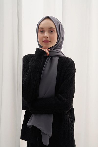 carell Gray Compact Soft Shawl