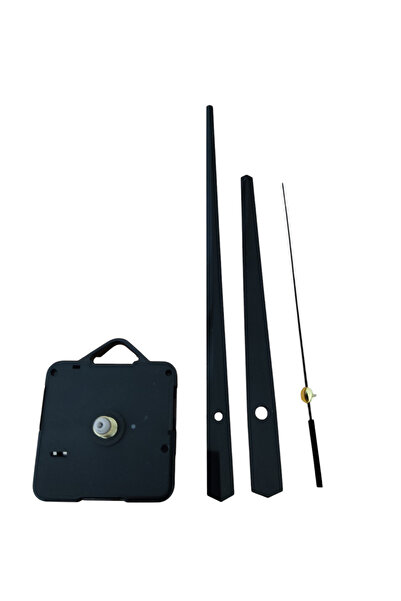 EXİZ TİCARET Saat Mekanizması 1. Sınıf Akar Sessiz Saat Mekanizması 18 Mm Şaft Askılı 3d Saatlerle Uyumlu Gümüş