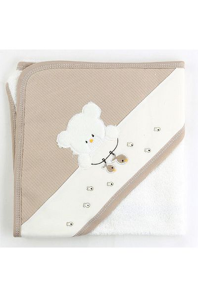 Sebi Fisherman Bear Baby Bath Towel 9883