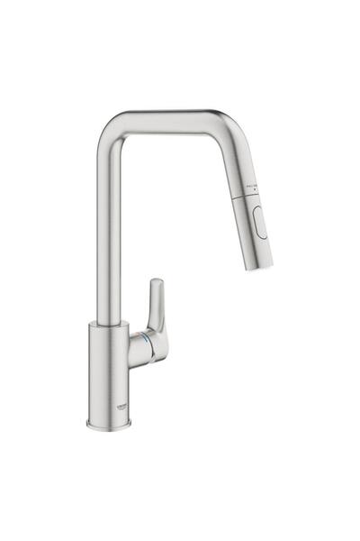 Grohe Eurosmart Eviye Bataryası 2 Akışlı SuperSteel - 30619DC0