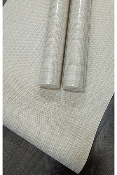 Oskar hasır desenli Krem rengi duvar kağıdı