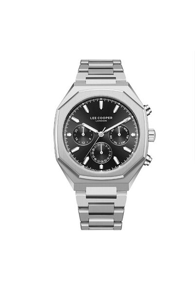 Lee Cooper Men's Multi Function Black Dial Watch - LC08045.350