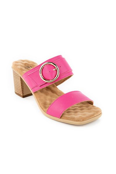 Muya Fuchsia Cocoon Anatomical Sole and Heeled Women's Slippers