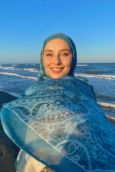 carell Nilla Cotton Mirage Shawl - Star Stump's Choice, Nile Green