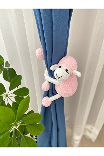 NK GURUMİ Amigurumi 1 Adet Kuzu Perde Tutucu