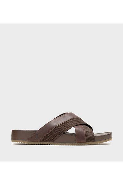 Hush Puppies Dark Brown Men's Flat Sandals