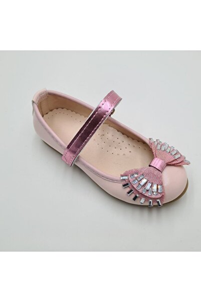 Tarz Çocuk Shiny Stone Powder Girls' Evening Dress Ballerina Shoes