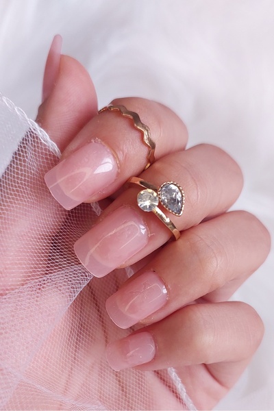 Easy Beauty 24 Adet Renkli Kısa Takma Tırnak Kare 3 Alana Yapıştırıcı 6 Alana...