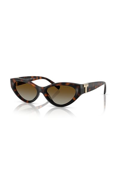 Tiffany Woman Oval Sunglasses- Tf 4225u - Lense Size:54mm - Havana