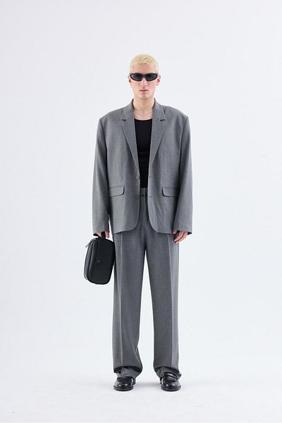 Vamos Gray Oversize Classic Suit