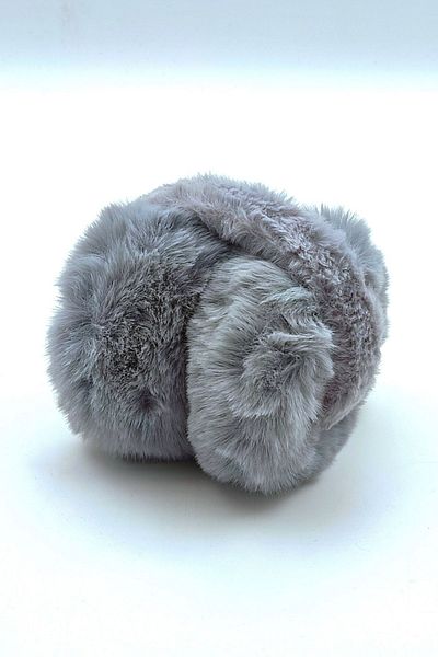 AXE SPORTSWEAR Brine Grey Soft Texture Plush Ear - Foldable and Warming Large Soft Earmuff