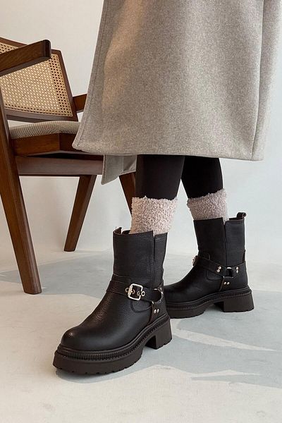 nope21shoess Μπότες Pablo Brown από γνήσιο δέρμα