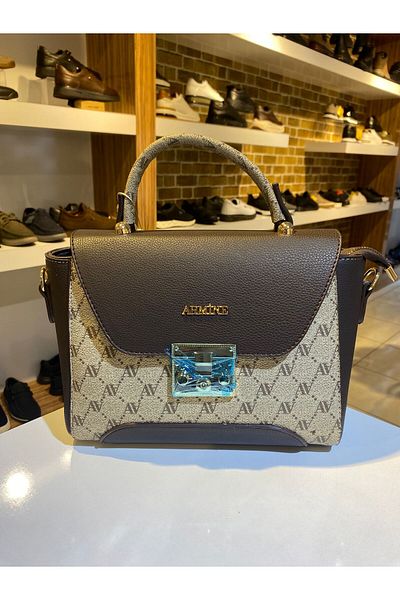 Armine Armine Women's Brown Point Stylish Hand and Shoulder Bag