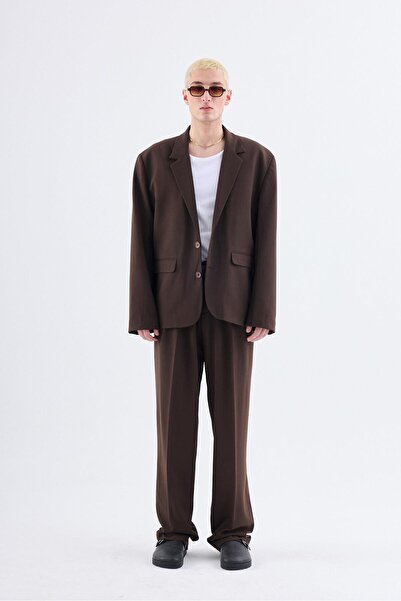 Vamos Oversize Brown Color Classic Suit