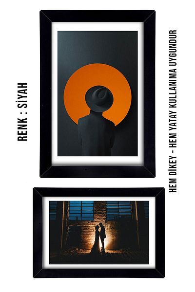 yhfoto Black Multi Frame - 2Pcs 30X40, 4Pcs 20X30 and 4Pcs 10X15 Wooden Mdf Pvc Photo Frame