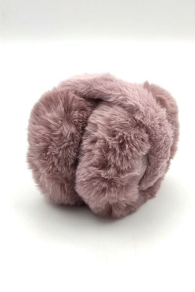 AXE SPORTSWEAR Dusty Rose Color Soft Textured - Foldable Plush Earmuff, Large Soft Earmuff