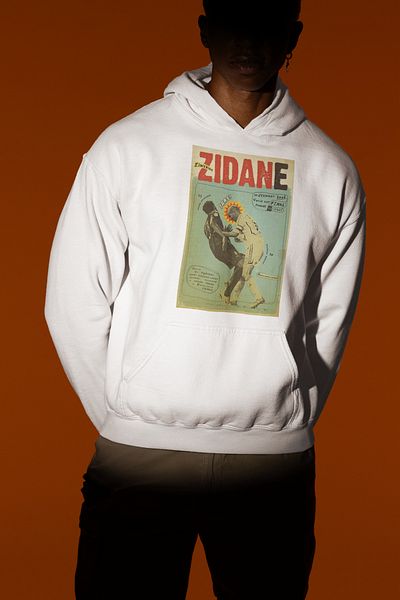 SEVBANO Football Player Vintage Zidane Printed Unisex Oversize Hoodie
