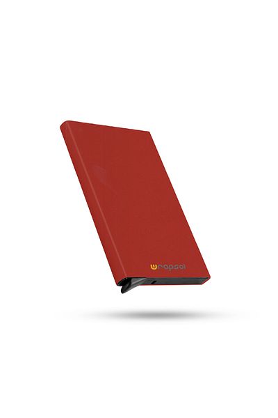 Wrapsol Suport pentru carduri de credit cu mecanism automat de protecție RFID din aluminiu - Apple Candy lucios
