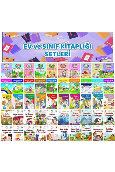 Ata Yayıncılık 1.Sınıf Ev ve Sınıf Kitaplığı İçin Büyük Boy Eğlenceli 50 li H...