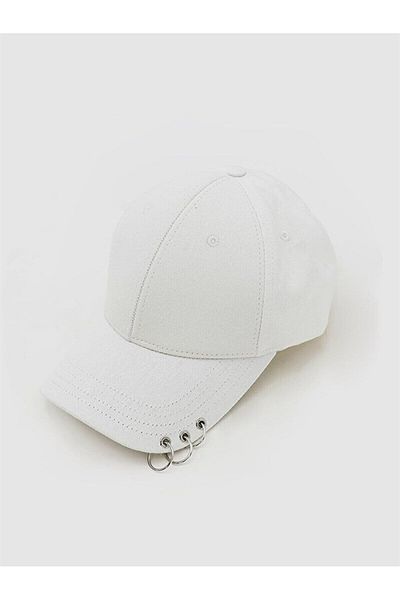 Markahit Unisex Λευκή Αλυσίδα Λεπτομερές Καπέλο 12229060510388