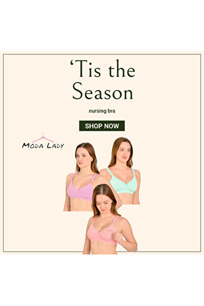 MODALADY Cotton Organic Sustainable Baby Nursing Bra